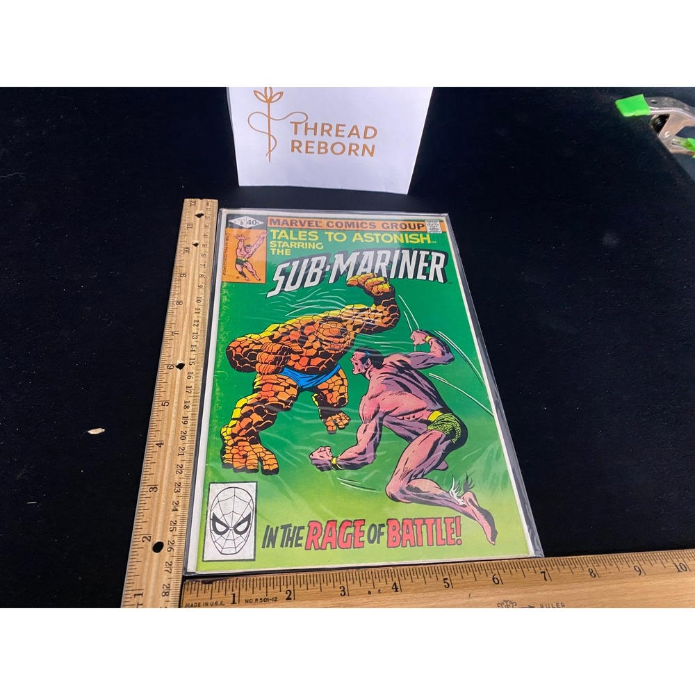 Sub-Mariner vs The Thing Comic Book‎ Tales To Astonish Marvel 1979